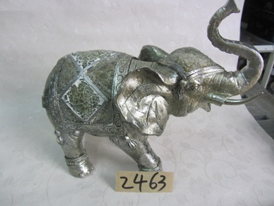 【樹(shù)脂陶瓷工藝品動(dòng)物(銀白色長(zhǎng)角大象)】?jī)r(jià)格,廠家,圖片,塑料、樹(shù)脂工藝品,德化縣印藝印刷有限責(zé)任公司-