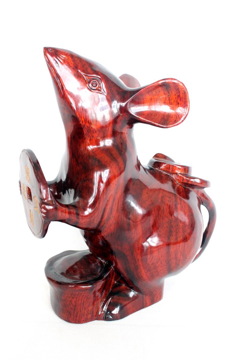 【十二生肖 木雕工藝品老鼠 招財(cái)鼠 風(fēng)水?dāng)[件 一本萬利 生日禮品CQ】價(jià)格,廠家,圖片,木質(zhì)、竹質(zhì)工藝品,如皋市下原鎮(zhèn)振新紅木工藝品廠-