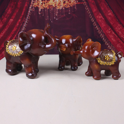 【工藝樹脂裝飾品招財(cái)母子三連大象擺件 吉祥三寶新房擺件大號】價(jià)格,廠家,圖片,塑料、樹脂工藝品,李泉崽(個(gè)體經(jīng)營)-
