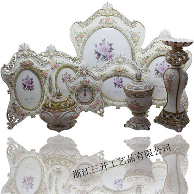 【【廠家直銷】供應歐式樹脂座鐘/小鬧鐘 古典 家居擺件 婚慶裝飾品】價格,廠家,圖片,塑料、樹脂工藝品,沈立明(個體經營)-